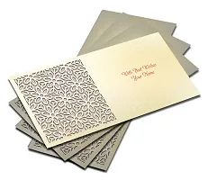 Brown Cloud Customised Exclusive Elegant Designer Laser-Cut Shagun/Money/Gift Envelope/Cover/Lifafa for Gift/Festival with Personalized Text Message/Name (SE Pearl Pink 006) (Pack of 6)-thumb2