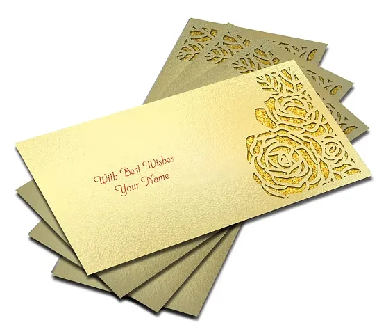 Elegant Designer Laser-Cut Gift Envelope Combo