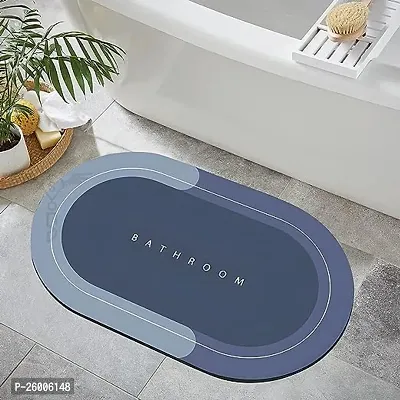 Designer Grey Microfiber Self Pattern Door Mats-thumb0