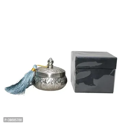 Arts Bowl Votive with Silver Coating Finish for Dry Fruits and Cookie  Best Gift for Birthdays  Diwali  Christmas-thumb0