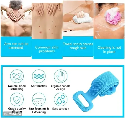 Silicone Bath Body Brush Set for Men and Women, Silicone Loofah and Back Washer PACK OF 1-thumb3