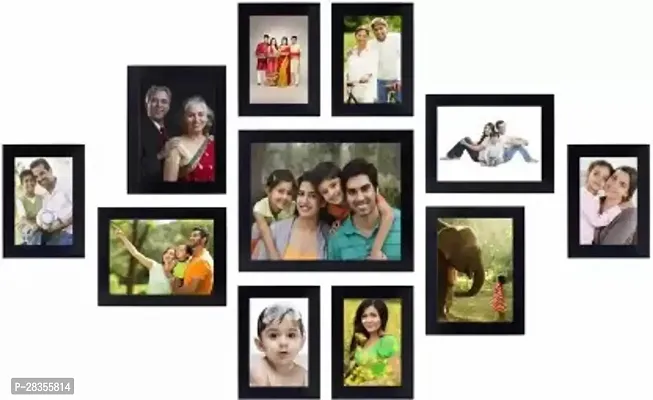 Wood Wall Photo Frame  (Black, 11 Photo(s), 8x10 5x7 4x6)-thumb0