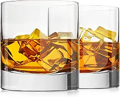 Italian premium Half Star Double Old Fashioned Glasses, Perfect for ServingA Scotch, Whiskey or Mixed Drinks-thumb1
