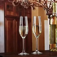 Stylish Wine Glass,Compatible as Champagne Glass 170 ml (2 pcs)-thumb2