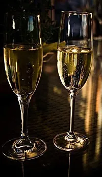 Stylish Wine Glass,Compatible as Champagne Glass 170 ml (2 pcs)-thumb3