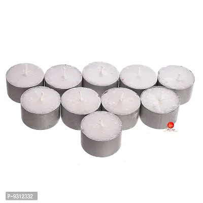 Saudeep India Tealight Candles | 9 Hour Long Time Buring Wax Tealight Candle | Unscented Tea Light Candles (100)-thumb4