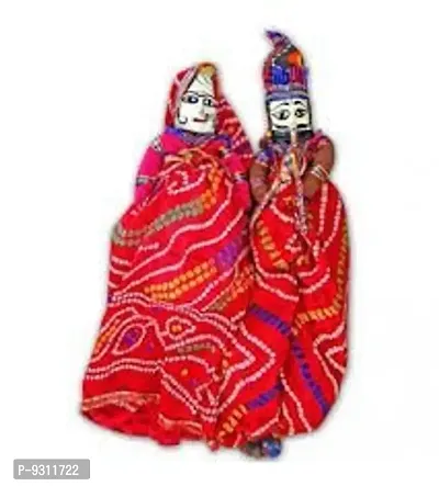 Saudeep India Rajasthani Wood Puppets, Kathputli Pair-thumb4