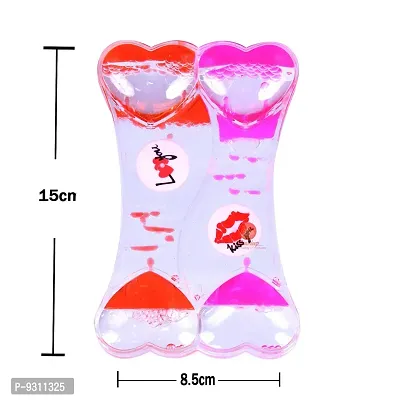 Saudeep India Valentines's Gift for Girlfriend/Boyfriend Love Kiss Timer Wheel Droplet Timer Hourglass Shape-thumb4