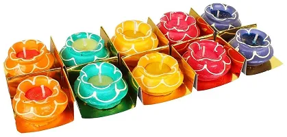 Saudeep India Decorative Matki Diyas/Colourful Diya Set/Diya for Diwali (10 Matki Diya  21 Plain Diya)-thumb3