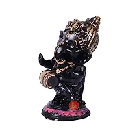 Saudeep India, Hand Made Resine Little Ganesh Dancing Sculpture | Showpiece for Home  Office Decor-thumb1