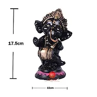 Saudeep India, Hand Made Resine Little Ganesh Dancing Sculpture | Showpiece for Home  Office Decor-thumb3