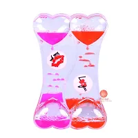 Saudeep India Valentines's Gift for Girlfriend/Boyfriend Love Kiss Timer Wheel Droplet Timer Hourglass Shape-thumb1