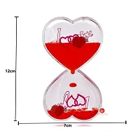 Saudeep India Droplet Timer Love Timer Wheel Hourglass Double Heart Shape Valentines Day for Girlfriend, Wife, Fiance, Boyfriend, Husband-thumb2