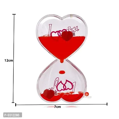 Saudeep India Droplet Timer Love Timer Wheel Hourglass Double Heart Shape Valentines Day for Girlfriend, Wife, Fiance, Boyfriend, Husband-thumb3