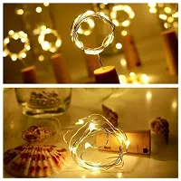 Saudeep India Wine Bottle Cork String Light Copper Wire Starry Fairy Lights Battery Powered Warm White DIY, Christmas Gift Box, Party, Decoration, Wedding (Pack of 15)-thumb4