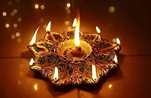 Saudeep India Diya for Puja | Clay | Diya Holder Decorative | Diya Lamps for Pooja | Diwali Gifts and Decoration mitti Diya for Diwali Decoration (Long Diya Batti(150pcs))-thumb1