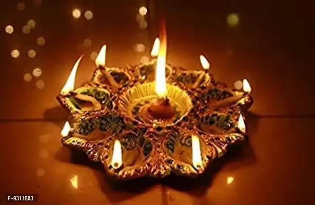 Saudeep India Diya for Puja | Clay | Diya Holder Decorative | Diya Lamps for Pooja | Diwali Gifts and Decoration mitti Diya for Diwali Decoration (Long Diya Batti(150pcs))-thumb2