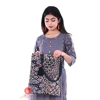 Saudeep India Hand Made Printed Ikat Traditional Shoulder Hand Bag For Women (Bag02)-thumb1
