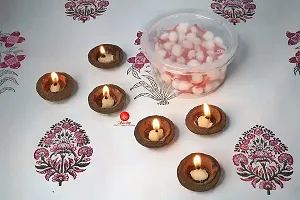 Saudeep India Diya for Puja | Clay | Diya Holder Decorative | Diya Lamps for Pooja | Diwali Gifts and Decoration mitti Diya for Diwali Decoration (Phool Batti(150pcs))-thumb3