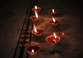 Saudeep India Diya for Puja | Clay | Diya Holder Decorative | Diya Lamps for Pooja | Diwali Gifts and Decoration mitti Diya for Diwali Decoration (Set of 221)-thumb3