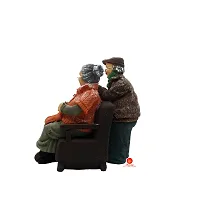 Saudeep India Polyresin Dada Dadi Couple Idol For Gift |Grand Parents Showpiece Statue | Figurine Showpiece Idol For Dada Dadi, Best Gift For Love, Valentine Day, Retirement Party, Wedding Anniversary-thumb4