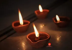 Saudeep India Diya for Puja | Clay | Diya Holder Decorative | Diya Lamps for Pooja | Diwali Gifts and Decoration mitti Diya for Diwali Decoration (Set of 301)-thumb3