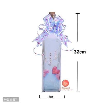 Saudeep India Happy Mothers Day Decorative Bottles with Light and Cork Copper Wire String (2 Meter, 20 LED)-thumb4