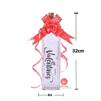 Saudeep India Battery Operated Happy Valentine's Day Bottle with 2 m/6.6 ft 20 LED Cork Light with Wire String (Multicolour)-thumb2