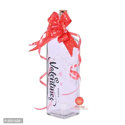 Saudeep India Battery Operated Happy Valentine's Day Bottle with 2 m/6.6 ft 20 LED Cork Light with Wire String (Multicolour)-thumb4