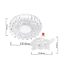 Saudeep India Vastu Feng Shui Crystal Turtle Tortoise with Plate for Good Luck Feng Shui Tortoise Turtle (Export Quality)-thumb4