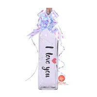 Saudeep India I Love You Bottle with LED Light for Your Loved Once, Best Valentine Gift, Cork Light with Wire String, 20 LED, 2 Meter (6.6 ft) Battery Operated Bottle (Multi, Medium)-thumb3