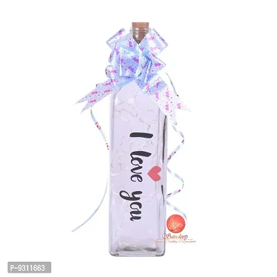 Saudeep India I Love You Bottle with LED Light for Your Loved Once, Best Valentine Gift, Cork Light with Wire String, 20 LED, 2 Meter (6.6 ft) Battery Operated Bottle (Multi, Medium)-thumb4