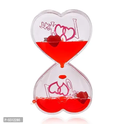 Saudeep India Droplet Timer Love Timer Wheel Hourglass Double Heart Shape Valentines Day for Girlfriend, Wife, Fiance, Boyfriend, Husband-thumb4