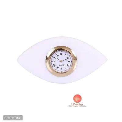 SAUDEEP INDIA Doctor Desk Marble Table Eye Clock for Decor and Paper Weight for Dentists and Doctors-thumb2