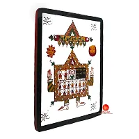 Saudeep India Beautiful Wooden AHOI Ashtami Pata for Festival Puja(28x24 cm)-thumb2