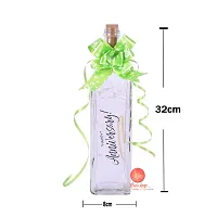 Saudeep India Happy Anniversary Bottle with =Light for Your Loved Once, Cork Light with Wire String, 20 LED, 2 Meter (6.6 ft) Battery Operated Fairy Lights DIY Decoration Multicolour-thumb2