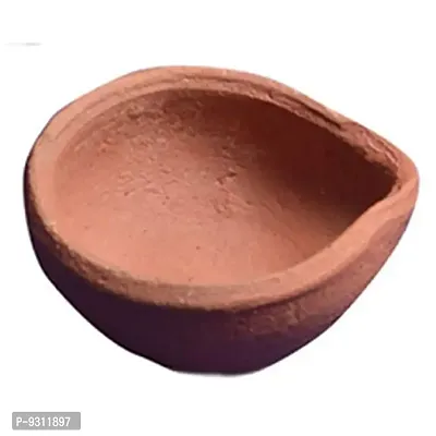 Saudeep India Hand Made Clay lamp-Deepak-Set of 101 Pieces-thumb2