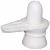 Saudeep India Trading Corporation Marble White Shivling-thumb1