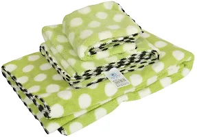 Saudeep India Trading Corporation 240 GSM 3 Piece Towel Set - Green-thumb3