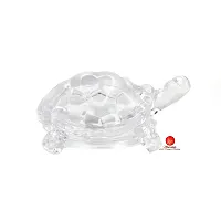 Saudeep India Vastu Feng Shui Crystal Turtle Tortoise with Plate for Good Luck Feng Shui Tortoise Turtle (Export Quality)-thumb3