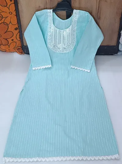 Stylish Cotton Straight Printed Kurti