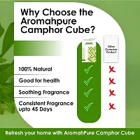 Aromahpure Camphor Cube | Pack of 2| Refreshing Lemongrass  White Sandalwood Fragrance | 45 Days Last Long| 100% Pure  Organic Camphor Cube for Car, Room, Bathroom  Air Freshener-thumb3