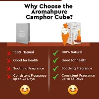 Aromahpure Camphor Cube | Pack of 2| Royal Oud  Original Fragrance | 45 Days Last Long| 100% Pure  Organic Camphor Cube for Car, Room, Bathroom  Air Freshener-thumb3