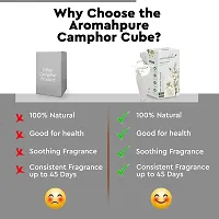 Aromahpure Camphor Cube | Pack of 2| White Blossom  Original Fragrance | 45 Days Last Long| 100% Pure  Organic Camphor Cube for Car, Room, Bathroom  Air Freshener-thumb3