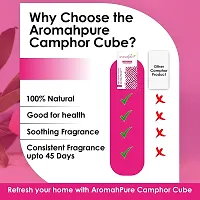 Aromahpure Camphor Cube | Pack of 2| Charming Rose  Sparkling Cocktail Fragrance | 45 Days Last Long| 100% Pure  Organic Camphor Cube for Car, Room, Bathroom  Air Freshener-thumb3