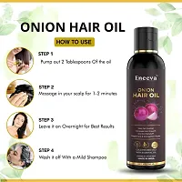 Eneeva Onion Hair Oil and Red Onion Hair Shampoo for Hair Growth Oil - Pack Of 2, 100 ml each-thumb3