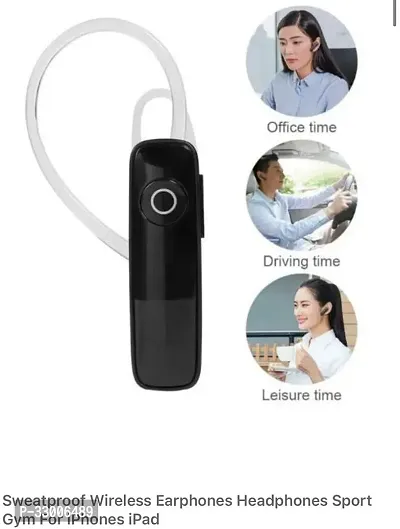 WeRock K1 Single Ear Wireless Earbuds Bluetooth Headset with mic W9 Bluetooth Headset (Black, In the Ear)-thumb3