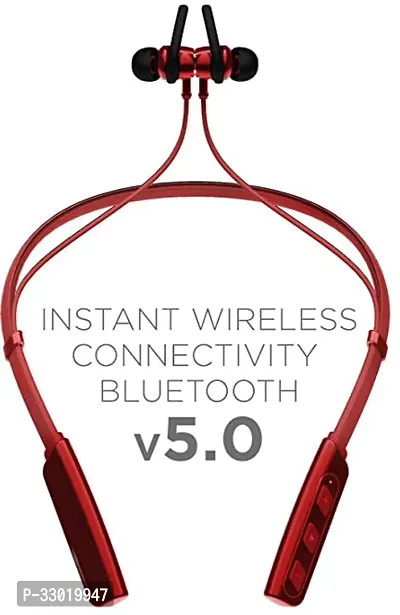 New WeRock True Wireless B235 Blast Sound Quick Charge Bluetooth Neckband Super Sound W26 Bluetooth Headset (Red, In the Ear)-thumb3