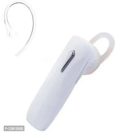 New WeRock K1 Single Ear Wireless Earbuds Bluetooth Headset with mic W499 Bluetooth Headset (White, In the Ear)-thumb0