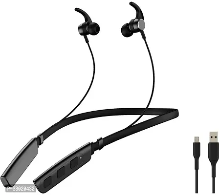 New WeRock B235 Wireless Neckband with Mic Powerful Stereo Sound Quality BT Headset W3 Bluetooth Headset (Black, In the Ear)-thumb0